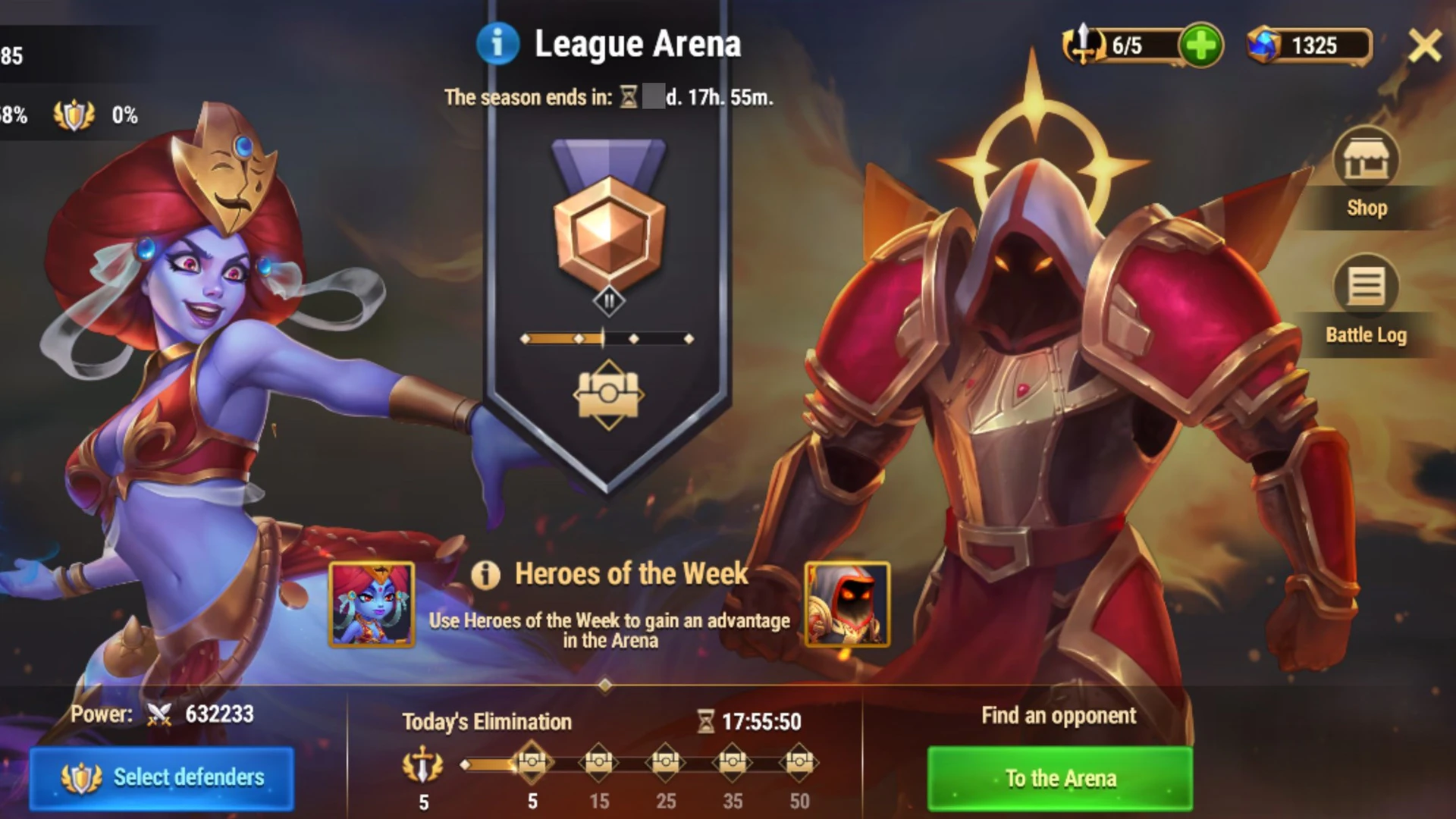Hero Wars League Arena official gameplay screenshot